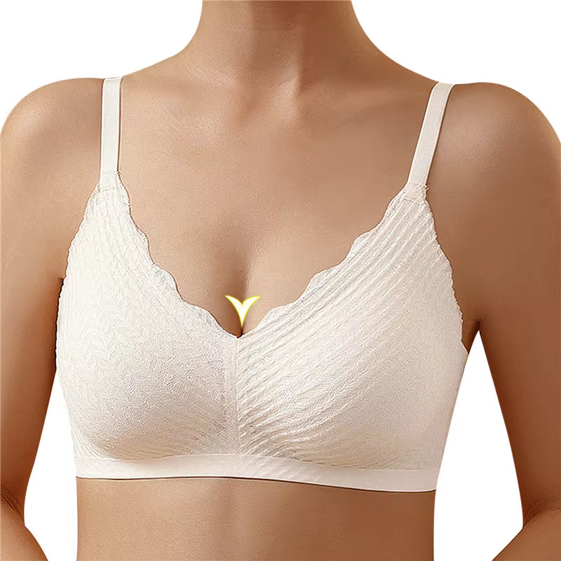 Sexy One-Piece Bra Women No Steel Ring Breathable Large Size Underwear Gather Push up Simple Lingerie Seamless Bralette 2023 New