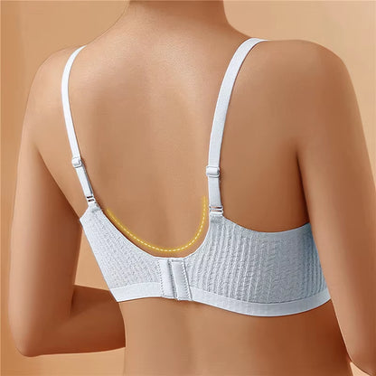 Sexy One-Piece Bra Women No Steel Ring Breathable Large Size Underwear Gather Push up Simple Lingerie Seamless Bralette 2023 New